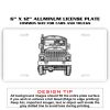 6 X 12 Full Size Aluminum License Plate for Cars and Trucks  Thumbnail