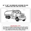 6 X 12 Full Size Aluminum License Plate for Cars and Trucks  Thumbnail