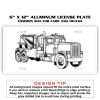 6 X 12 Full Size Aluminum License Plate for Cars and Trucks  Thumbnail