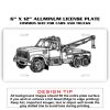 6 X 12 Full Size Aluminum License Plate for Cars and Trucks  Thumbnail
