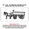 6 X 12 Full Size Aluminum License Plate for Cars and Trucks  Thumbnail