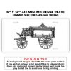 6 X 12 Full Size Aluminum License Plate for Cars and Trucks  Thumbnail