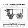 6 X 12 Full Size Aluminum License Plate for Cars and Trucks  Thumbnail