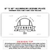 6 X 12 Full Size Aluminum License Plate for Cars and Trucks  Thumbnail