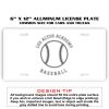 6 X 12 Full Size Aluminum License Plate for Cars and Trucks  Thumbnail