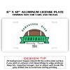 6 X 12 Full Size Aluminum License Plate for Cars and Trucks  Thumbnail