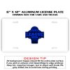 6 X 12 Full Size Aluminum License Plate for Cars and Trucks  Thumbnail