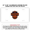6 X 12 Full Size Aluminum License Plate for Cars and Trucks  Thumbnail