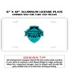 6 X 12 Full Size Aluminum License Plate for Cars and Trucks  Thumbnail