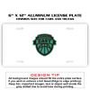 6 X 12 Full Size Aluminum License Plate for Cars and Trucks  Thumbnail