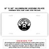 6 X 12 Full Size Aluminum License Plate for Cars and Trucks  Thumbnail