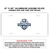 6 X 12 Full Size Aluminum License Plate for Cars and Trucks  Thumbnail