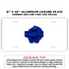 6 X 12 Full Size Aluminum License Plate for Cars and Trucks  Thumbnail