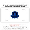 6 X 12 Full Size Aluminum License Plate for Cars and Trucks  Thumbnail