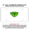 6 X 12 Full Size Aluminum License Plate for Cars and Trucks  Thumbnail