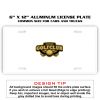6 X 12 Full Size Aluminum License Plate for Cars and Trucks  Thumbnail