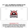 6 X 12 Full Size Aluminum License Plate for Cars and Trucks  Thumbnail
