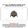 6 X 12 Full Size Aluminum License Plate for Cars and Trucks  Thumbnail