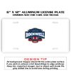 6 X 12 Full Size Aluminum License Plate for Cars and Trucks  Thumbnail