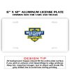 6 X 12 Full Size Aluminum License Plate for Cars and Trucks  Thumbnail