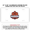 6 X 12 Full Size Aluminum License Plate for Cars and Trucks  Thumbnail