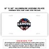 6 X 12 Full Size Aluminum License Plate for Cars and Trucks  Thumbnail