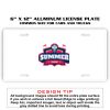 6 X 12 Full Size Aluminum License Plate for Cars and Trucks  Thumbnail