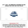 6 X 12 Full Size Aluminum License Plate for Cars and Trucks  Thumbnail