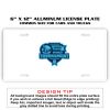 6 X 12 Full Size Aluminum License Plate for Cars and Trucks  Thumbnail