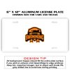 6 X 12 Full Size Aluminum License Plate for Cars and Trucks  Thumbnail