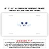 6 X 12 Full Size Aluminum License Plate for Cars and Trucks  Thumbnail