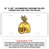 6 X 12 Full Size Aluminum License Plate for Cars and Trucks  Thumbnail