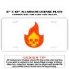 6 X 12 Full Size Aluminum License Plate for Cars and Trucks  Thumbnail