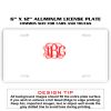 6 X 12 Full Size Aluminum License Plate for Cars and Trucks  Thumbnail