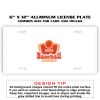 6 X 12 Full Size Aluminum License Plate for Cars and Trucks  Thumbnail