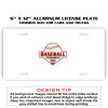 6 X 12 Full Size Aluminum License Plate for Cars and Trucks  Thumbnail