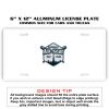 6 X 12 Full Size Aluminum License Plate for Cars and Trucks  Thumbnail