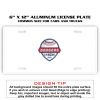 6 X 12 Full Size Aluminum License Plate for Cars and Trucks  Thumbnail