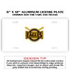 6 X 12 Full Size Aluminum License Plate for Cars and Trucks  Thumbnail