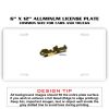 6 X 12 Full Size Aluminum License Plate for Cars and Trucks  Thumbnail