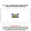 6 X 12 Full Size Aluminum License Plate for Cars and Trucks  Thumbnail