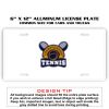 6 X 12 Full Size Aluminum License Plate for Cars and Trucks  Thumbnail