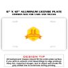6 X 12 Full Size Aluminum License Plate for Cars and Trucks  Thumbnail