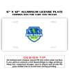 6 X 12 Full Size Aluminum License Plate for Cars and Trucks  Thumbnail