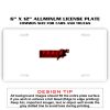 6 X 12 Full Size Aluminum License Plate for Cars and Trucks  Thumbnail