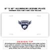 6 X 12 Full Size Aluminum License Plate for Cars and Trucks  Thumbnail