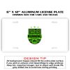 6 X 12 Full Size Aluminum License Plate for Cars and Trucks  Thumbnail