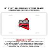 6 X 12 Full Size Aluminum License Plate for Cars and Trucks  Thumbnail