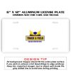 6 X 12 Full Size Aluminum License Plate for Cars and Trucks  Thumbnail