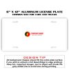 6 X 12 Full Size Aluminum License Plate for Cars and Trucks  Thumbnail
